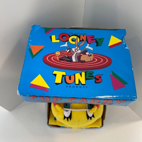 Vintage New Looney Tunes Tweety Cup Caddy 1994 Fun In Your Car Holder Ages 5+ Ha - Picture 7 of 11
